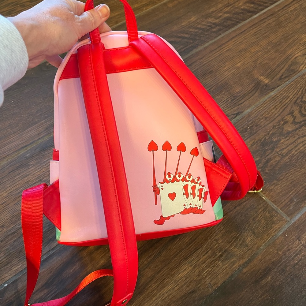 Loungefly Disney Alice in Wonderland Pink Rose Backpack - Picture 3 of 3